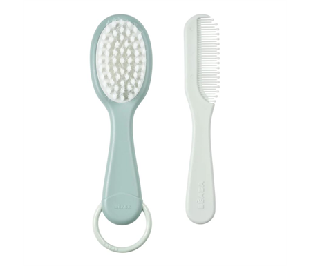 Beaba Baby Brush & Comb - Green Blue
