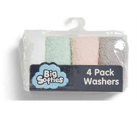 Big Softies Face Washer Pastel Girls
