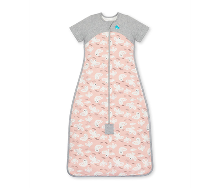 Love To Dream Organic Cotton Sleep Bag 1.0 Tog 18-36m - Dusty Pink Doves