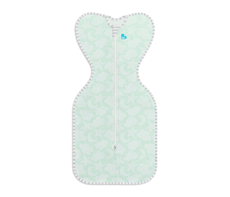 Love To Dream Swaddle Up Organic 1.0 Tog Small 3.5-6 kg - Mint Celestial Dot
