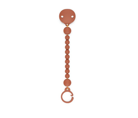 Silicone Bobble Clip - Color Essence Brick Red